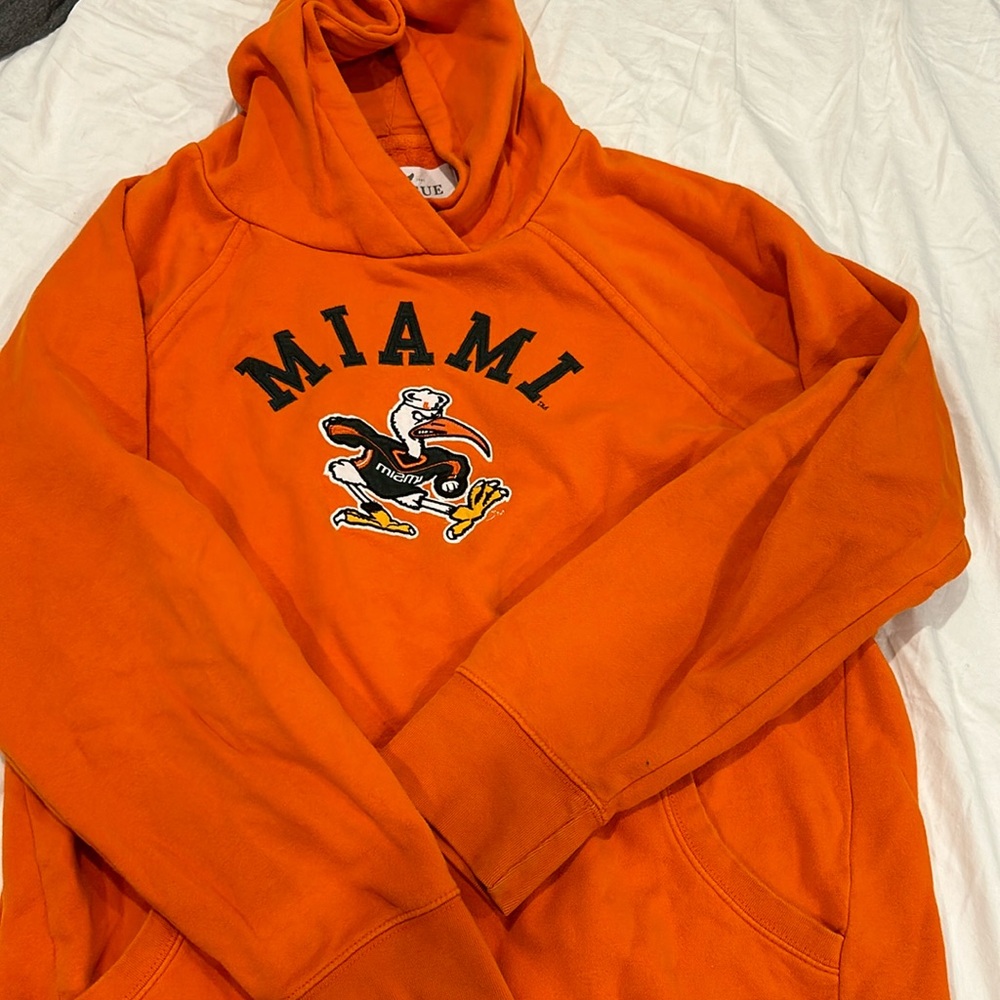League - University of Miami Orange Sweatshirt - XL